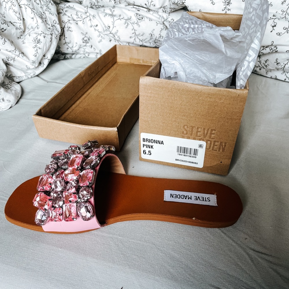 NWT Steve Madden Brionna Slide Sandals in Brielle Pink
